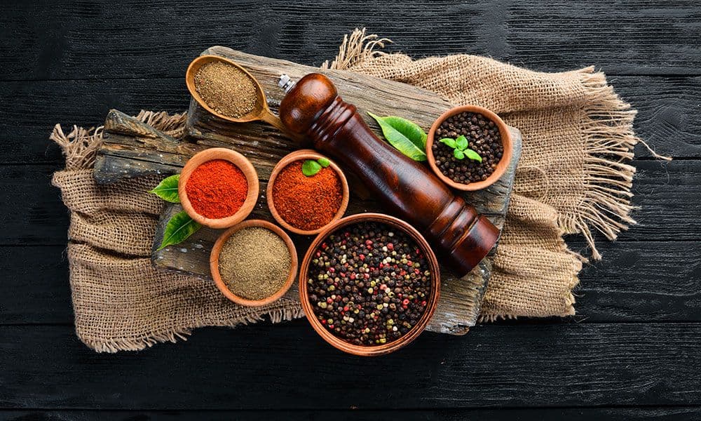 A finished dish full of rich color and spice